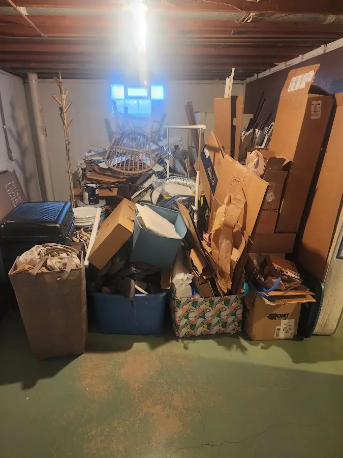 Roll-off dumpster container at job site for Yard Waste Dumpster Rental in Marshall